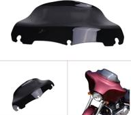 9-inch black wave windshield windscreen harley touring flht flhtc flhx street glide electra glide ultra limited 2014-2019 логотип