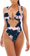 👙 viottiset womens cut out strappy swimsuit - stylish women's swimwear for beach & pool logo