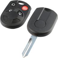 🔑 lincoln mercury key fob shell case & pad for oucd6000022 4 btn keyless entry remote логотип