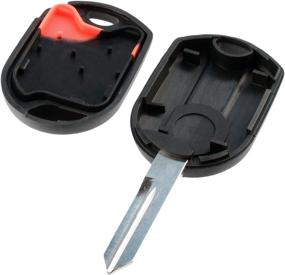 img 1 attached to 🔑 Lincoln Mercury Key Fob Shell Case & Pad for OUCD6000022 4 Btn Keyless Entry Remote