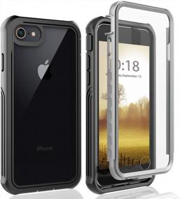 img 4 attached to IPhone SE (2020/2022) 5GSE2876S Case, Heavy Duty Protection 360° Full Body Rugged Cover With Built-In Screen Protector, Shockproof Slim Fit Protective Case For IPhone SE.