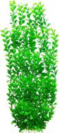 🌿 lantian green round leaves aquarium décor plastic plants | extra large 24 inches tall | model 6513 logo
