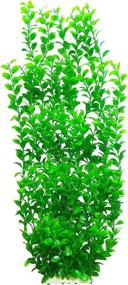 img 2 attached to 🌿 Lantian Green Round Leaves Aquarium Décor Plastic Plants | Extra Large 24 Inches Tall | Model 6513