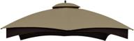 🏞️ high-quality abccanopy riplock gazebo replacement top for lowe's allen roth #gf-12s004b-1 - durable and perfect fit! логотип