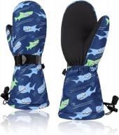 детские лыжные перчатки для маленьких девочек и мальчиков, водонепроницаемые варежки, зимние снеговые 0-6 лет логотип
