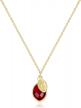 dazzle with delicate elegance - me&hz gold filled birthstone necklace with initial: the perfect birthday or valentine's day gift for women and girls! logo