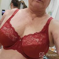 img 1 attached to DELIMIRA Women'S Plus Size Full Coverage Unlined Minimizer Lace Bra - Underwire Support review by Janet Brown