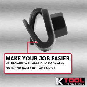 img 4 attached to KTI Universal Wrench Extender Adaptor; 1/2 Inch Drive, Heat Treated Drop Forged Body, Extendable for Enhanced Leverage on Tough Nuts and Bolts; KTI49403