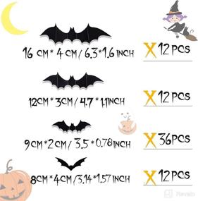 img 3 attached to Halloween Decoration Realistic Stickers Hallowmas Home Decor good in Window Treatments