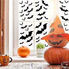 img 1 attached to Halloween Decoration Realistic Stickers Hallowmas Home Decor good in Window Treatments