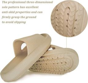 img 1 attached to Versatile Shower Shoes and Slippers for Men and Women - Ultimate Bathroom Footwear