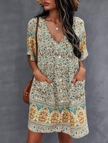 img 3 attached to Flaunt Your Style With TEMOFON Bohemian Summer Dresses For Women