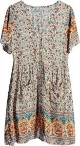 img 1 attached to Flaunt Your Style With TEMOFON Bohemian Summer Dresses For Women