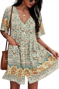 img 4 attached to Flaunt Your Style With TEMOFON Bohemian Summer Dresses For Women