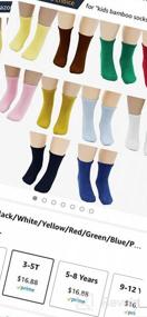 img 3 attached to Candy-Colored CHUNG Girls Cotton Slouch Socks: 10 Pairs, Solid Roll Edge, Calf-High Length