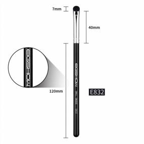 img 2 attached to Curved Smudge Eyeshadow Makeup Brush, EIGSHOW Round Top Kabuki Synthetic Bristles, Smudge Eye Shadow Perfect For Smokey Eye/Cat Eye(Curved Smudge Eyeshadow Brush)