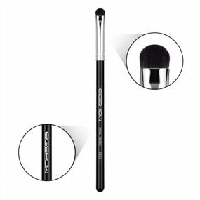 img 3 attached to Curved Smudge Eyeshadow Makeup Brush, EIGSHOW Round Top Kabuki Synthetic Bristles, Smudge Eye Shadow Perfect For Smokey Eye/Cat Eye(Curved Smudge Eyeshadow Brush)