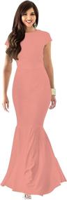 img 4 attached to 👗 Stylish KOH Evening Cocktail Bridesmaids Fishtail Dresses for Women's Clothing