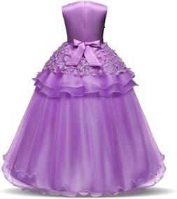 img 3 attached to 👗 NNJXD Sleeveless Princess Embroidery Pageant Girls' Dresses