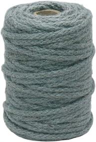 img 4 attached to 🌿 Versatile Vivifying 5mm Jute Rope: A 98 Feet Natural Braided Jute Macrame Cord for Garden, Gifts, and DIY Crafts (Gray)