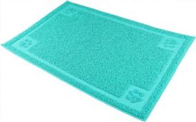 img 2 attached to Flexible And Easy-To-Clean Pet Feeding Mat For Dogs And Cats - Large 24"X16" Non-Slip Waterproof Mat In Green By Darkyazi