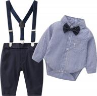 комплект джентльменской одежды для мальчика с длинными рукавами от boarnseorl логотип