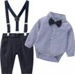 gentleman outfits set for baby boys with long sleeves by boarnseorl logo