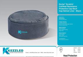 img 3 attached to Skull Cap Kevlar- Cut/Scratch Cap & Heat Resistant Welding Hat- Helmet Construction Liner- Black - (Made With DuPont Kevlar)