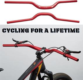 img 1 attached to Red Aluminum Alloy 6061 MTB Riser Handlebar - 31.8Mm Diameter, 50Mm Rise, 780Mm Width By Corki Cycles Topo