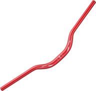 red aluminum alloy 6061 mtb riser handlebar - 31.8mm diameter, 50mm rise, 780mm width by corki cycles topo логотип