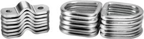 img 1 attached to 🔒 10-Pack N/C D Ring: Heavy-Duty Lashing Rings for Secure Load Anchoring - 1200 lb Capacity, Ideal for Enclosed Trailers & Tie Down Accessories