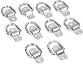 img 3 attached to 🔒 10-Pack N/C D Ring: Heavy-Duty Lashing Rings for Secure Load Anchoring - 1200 lb Capacity, Ideal for Enclosed Trailers & Tie Down Accessories