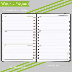 img 1 attached to 2023 Planner With Monthly Tabs - Flexible Hardcover Weekly & Monthly Planner For January - December 2023, 6.3" X 8.4", Thick Paper, Inner Pocket - Sleek Grey Design