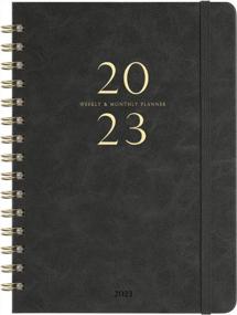 img 4 attached to 2023 Planner With Monthly Tabs - Flexible Hardcover Weekly & Monthly Planner For January - December 2023, 6.3" X 8.4", Thick Paper, Inner Pocket - Sleek Grey Design