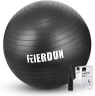feierdun anti-burst yoga ball chair для офиса, дома и тренировок в тренажерном зале - сверхпрочный мяч для упражнений на устойчивость логотип