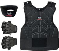maddog® sports padded chest protector, tactical half glove, & neck protector combo package logo