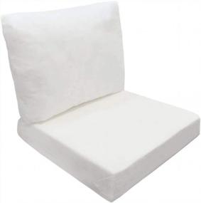 img 4 attached to Small 23" X 24" X 6" Deep Seat Cushion Insert Foam Back Polyester Fill Fiber By Prolinemax