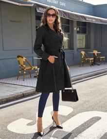 img 3 attached to 🧥 Zeagoo Women's Single-Breasted Double Coat for Women's Clothing, Jackets & Vests