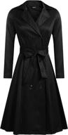 🧥 zeagoo women's single-breasted double coat for women's clothing, jackets & vests logo