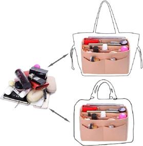 img 1 attached to Medium Zippered Women's Handbag Accessories - Purse Organizer Organizer