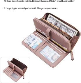 img 3 attached to Cebostin Blocking Capacity Trifold Leather Women's Handbags & Wallets ~ Wallets