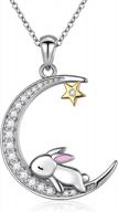 ожерелье с подвеской из стерлингового серебра 925 пробы с изображением луны для женщин, подарок на день рождения логотип