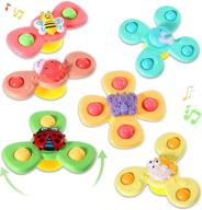 🦋 harrycle 6-piece suction cup spinner toy set - sea theme sensory bath spinners - butterfly suction toys for birthdays, learning games, and party supplies logo