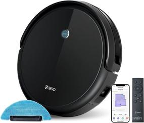 img 4 attached to 🤖 360 C50 Robot Vacuum and Mop, 2600 Pa, Zigzag Cleaning, Scheduled Cleaning, Edge, Spot, Deep Cleaning, Alexa and Google Assistant Compatible, Black