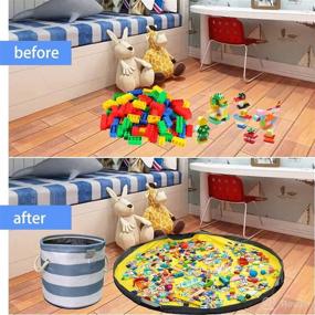 img 1 attached to Toy Storage Organizer Play Mat Kids' Home Store