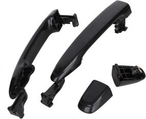 img 3 attached to 🚪 2PCS Exterior Sliding Door Handle for 2004-2010 Toyota Sienna - Replace OEM Numbers - Left Driver Side & Right Passenger Side - Black Door Handle