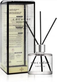 img 4 attached to 🍐 COCODOR Mini Reed Diffuser Gift Set- English Pearfree Fragrance for Cars, Cubicles, and Small Rooms- 1.6oz Decorative Diffuser Oil Sticks