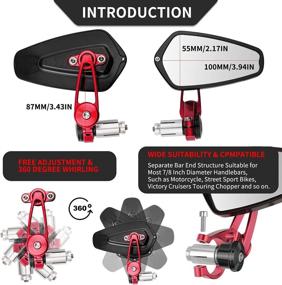 img 1 attached to CNC Aluminum Alloy Motorcycle Mirrors Motorcycle & Powersports at Parts