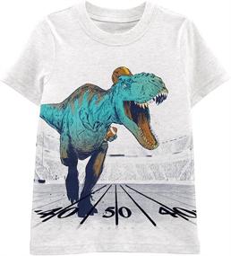 img 2 attached to Frogwill Toddler Dinosaur Sleeve T Shirt Boys' Clothing : Tops, Tees & Shirts