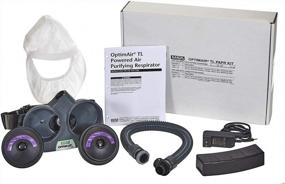 img 3 attached to MSA 10214805 OptimAir TL Powered Air-Purifying Respirator Response Kit - Low-Profile White Hood & 2 Type HE Cartridges, Extended-Life Battery, Includes Charger & Breathing Tube, Durable & Reusable